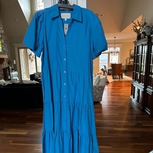 BROCHU WALKER AZURE BLUE DRESS